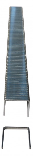Streifenklammer, 10 mm Schenkellänge, ca. 11 mm Rückenbreite, verzinkt