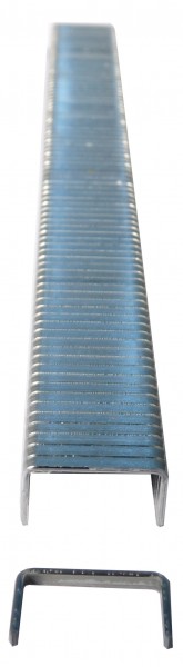 Streifenklammer, 6 mm Schenkellänge, ca. 11 mm Rückenbreite, verzinkt