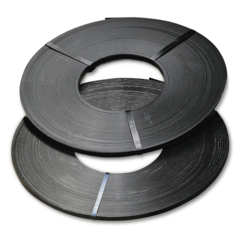 1A Stahlbänder in Zinkstaublackiertes, verzinkter, Edelstahlausführung, schwarz lackierter oder gebäuter Qualität.